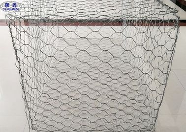 Large Stone Filled Gabions / Stone Filled Wire Cages For River Training