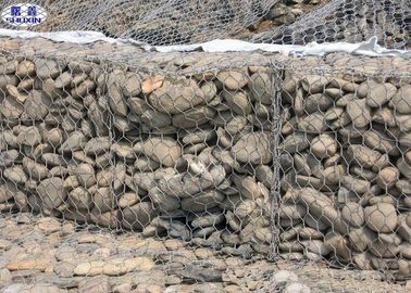 2 X 1 X 1 Rock Stone Filled Wire Mesh Wall Strong Anti - Scour Ability