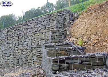 Economic Welded Mesh Gabions / Retaining Wall Gabion Cages 3 Years Warranty