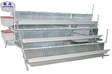 Q235 Galvaized Poultry Chicken Cages Durable Feature Space Saving