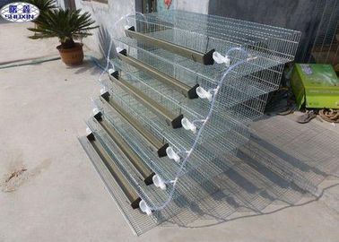 6 Tiers Quail Bird Cage PVC Feeder Trough Plastic Water Bowl OEM Service