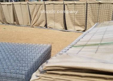 Army Protection Hesco Defensive Barriers Steel Wire With Hot Dipped Galvanized