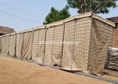 Welded Defensive Bastion Barriers Wall Military Gabion Box 4-5.0mm Wire Dia