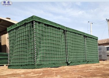 Galvanized Q195 Low Carbon Wire Hesco Flood Barriers For Military Uniforms