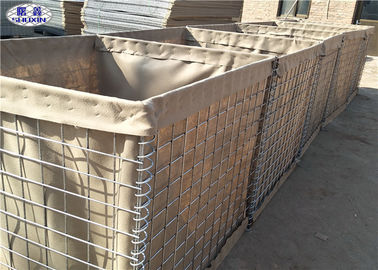Durable Geotextile Lined Welded HESCO Sand Filled Barriers for Perimeter Wall