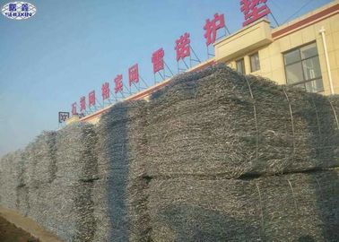 Galvanized Rock Basket Wire Mesh  Gabion Stone Cage Corrosion Resistance