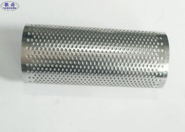 Micro Metal Mesh Perforated Filter Tube High Strength Customized Hole