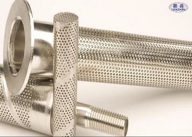 Stainless Steel Perforated Filter Tube , AISI 304 Punching Hole Stainless Mesh Tube