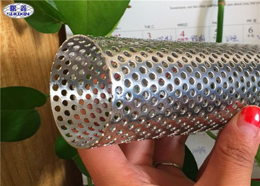 Wire Mesh Perforated Filter Tube ISO Certificated For Automobile Industry