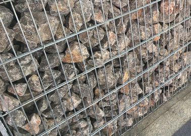 Erosion Control Galvanized Gabion Wire Baskets For Wall , Wire Mesh Gabion Basket