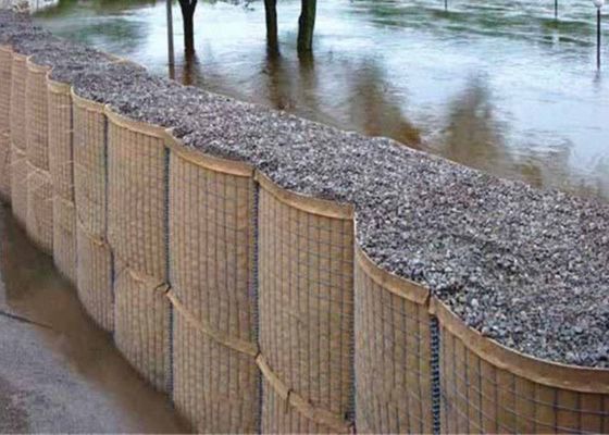 Military Hesco Barriers With Geotextile Fabric