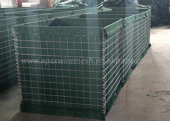 Hot Galvanized Weld Gabion 3 Cells Hesco Baskets