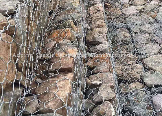Three Twist Woven High Zinc Gabion Wall Cages