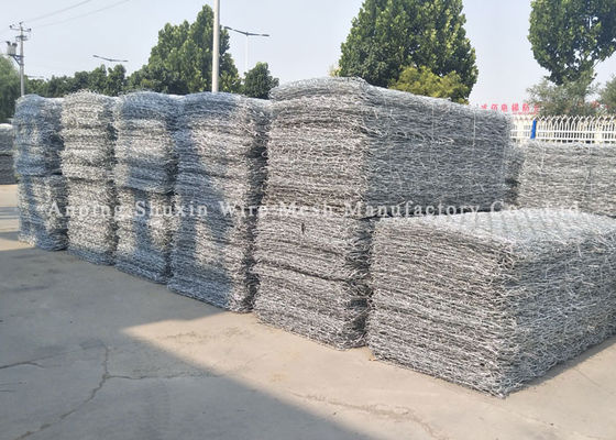 2x1x1m Filled Stone Hot Galvanized Iron Heavy Duty Gabion Baskets