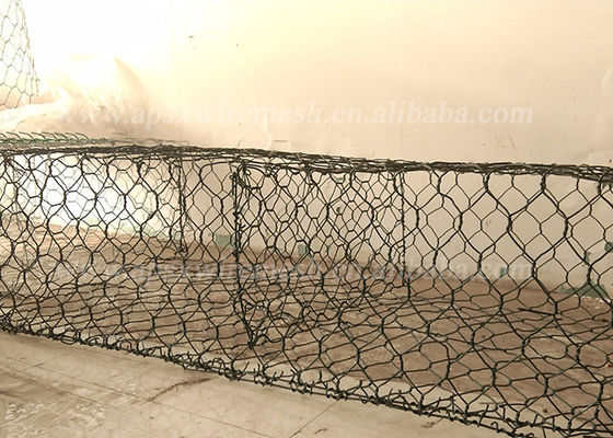 Anti Corrosive 2x1x1m Stone Filled Gabion Wall Cages