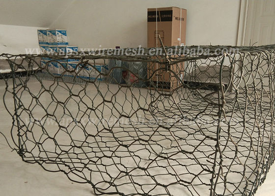 Easy Collapsible Pvc Coated Hexagonal Gabion Basket For Water And Soil Protection