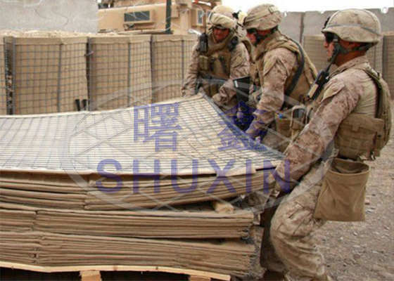 Mil 3 Sand Filled Barriers Protection Against Bomb 8cm X 8cm Mesh