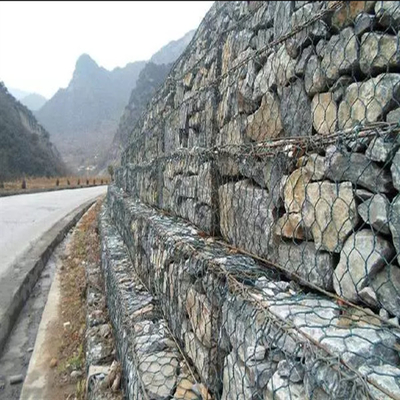 3*1*1m Steel Gabion Baskets Hot Galvanized Wire Mesh For River Regulation