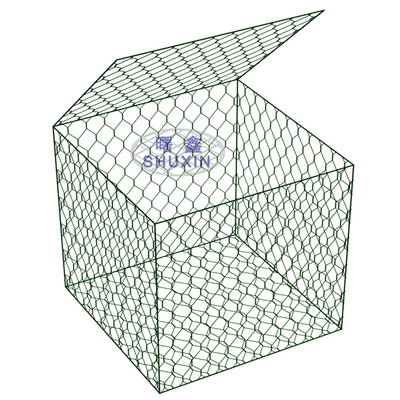 Flexible Structure 4mm Wire Gabion Box Stone Filled Cage Size 2*1*1 M