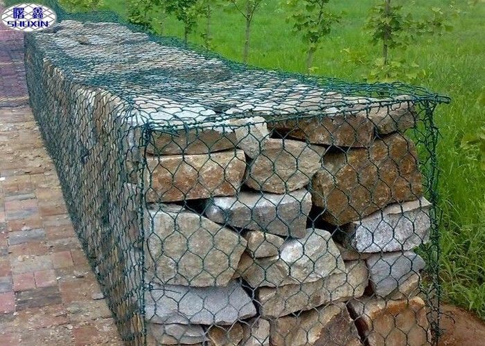 Custom Hexagonal Gabion Wall Cages Wire Mesh Rock Retaining - Wire Retaining Wall Cages