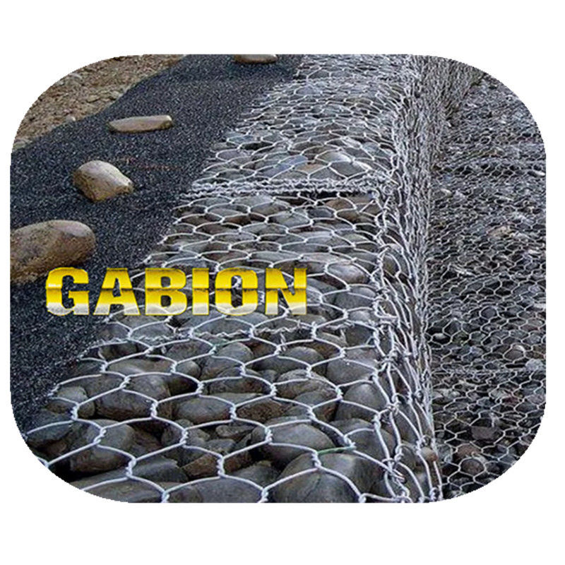 Standard 1x1x2 Meter Pvc Gabion Baskets Heavy Galvanized Wire Hexagonal