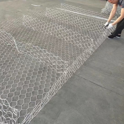 1m X 1m X 1m Antirust Metal Gabion Baskets Underwater Mesh Welded