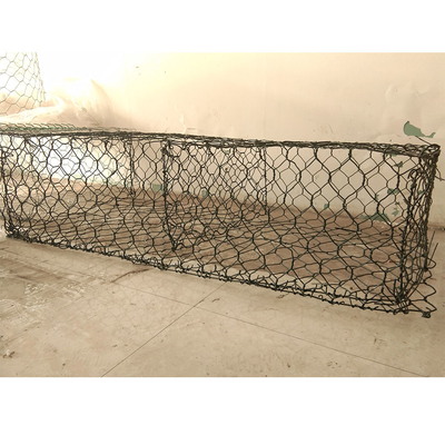 Low Iron Wire Mesh 2x1x1 Hexagonal Gabion Stone Hot Galvanized