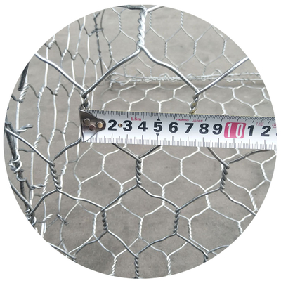 Double Twisted Rustproof 2.7mm Gabion Wire Baskets Seawall Protection