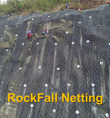 Rockfall Protection Netting 4mm Gabion Baskets Retaining Wall