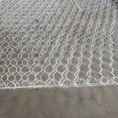 4x1x1m Hot Dipped Galvanized Galfan Gabion Baskets Double Twisted 3.0mm