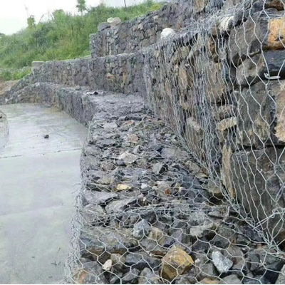 2.5mm 2x1x1 Welded Gabion Baskets Protection Hot Dipped Galvanized Mesh