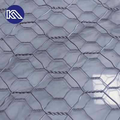 Galvanized Hexagonal Hole Woven Gabion Baskets Stone Cage For River Wall