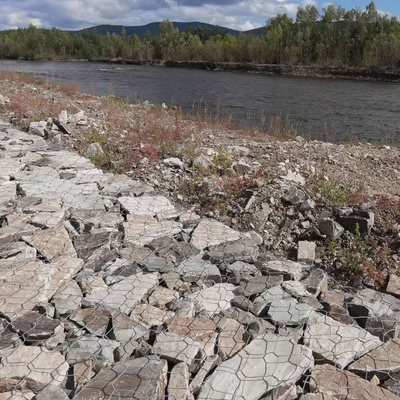 Standard River Protection Erosion Control Gabion Baskets Galvanized 2x1x1m