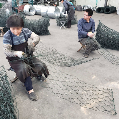 Pvc Coated Galvanized Gabion Baskets Garden Iron Wire Mesh 2*1*1m