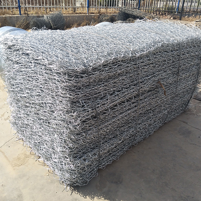 Pvc Coated Galvanized Gabion Baskets Garden Iron Wire Mesh 2*1*1m