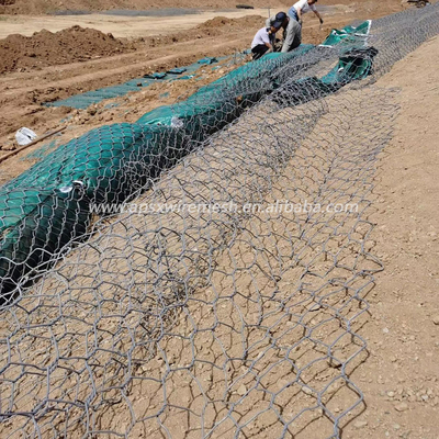 High Zinc Coating Gabion Box Anti Rust Anti Corrosive  2.2mm Dia