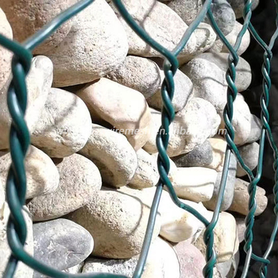 Hot Galvanized 8*10 Twisted Wire Gabion Baskets Low Iron Wire Mesh 2x1x1 Hexagonal Stone