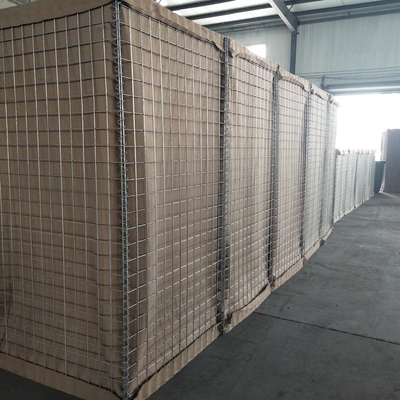 Hot Dipped Galvanized Gabion Hesco Heavy Duty Stackable