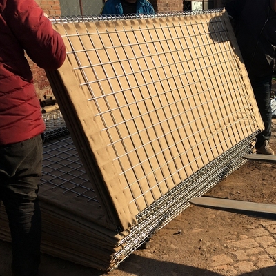 Hot Dipped Galvanized Gabion Hesco Heavy Duty Stackable