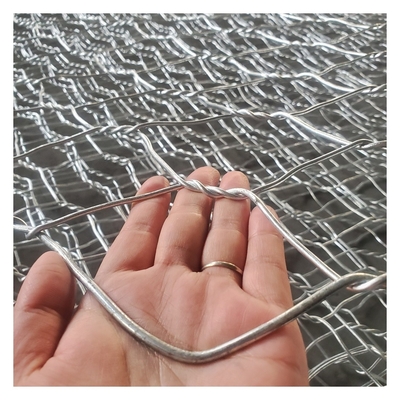 Galvanized Wire Zinc Coated Gabion Militaire Anti Rust With Gabion Clips