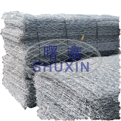 Hexagonal Hot Galvanized Three Twisted Gabion Basket For River Protection Project