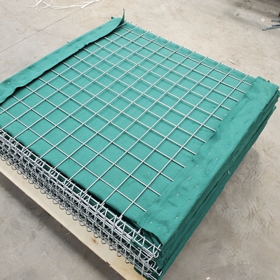 MIL3 1*1*10m Heavy Duty Galvanized Hesco Barrier Bastion For Welded Sand Wall Defensive Barrier