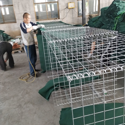 SGS Square Shape Military Defensive Barrier Gabion Barriers 300GSM  In Ghana