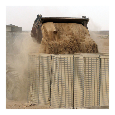 Square Hole 3x3 inches Weld Sand Filling Defensive Barrier hesco gabion