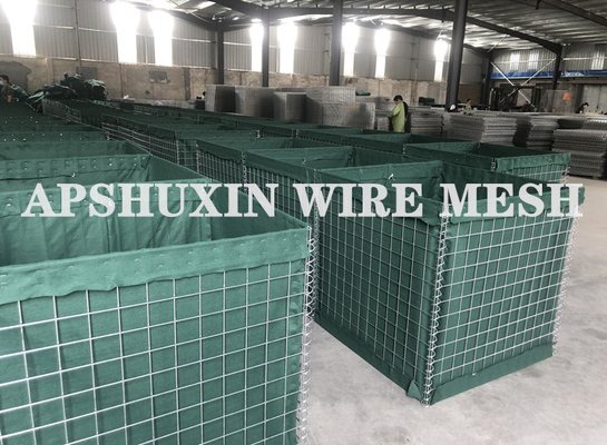 300gsm Geotextile Explosion Proof Defensive Barrier 5mm 4mm Wire