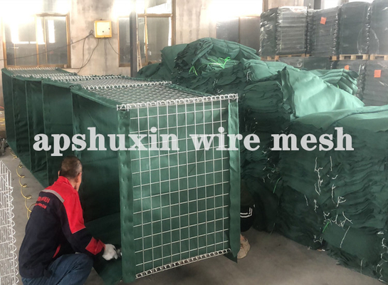 300gsm Geotextile Explosion Proof Defensive Barrier 5mm 4mm Wire