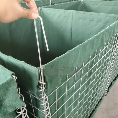 Safety Steel Protection Mesh Gabion Box Defensive Barrier Galvanized Gabion Sand Filling Wall