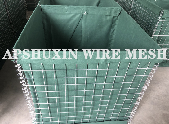 300gsm Geotextile Defensive Barrier Military Sand Wall Long Duration