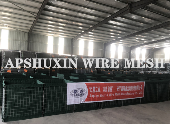 4.00mm 5.0mm Welded Wire Gabion Mesh Bastion Barrier  Large Elongation