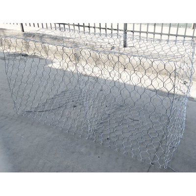 Double Twisted 8x10cm Gabion Baskets Stone Filled Cages Preventing Rock Breaking